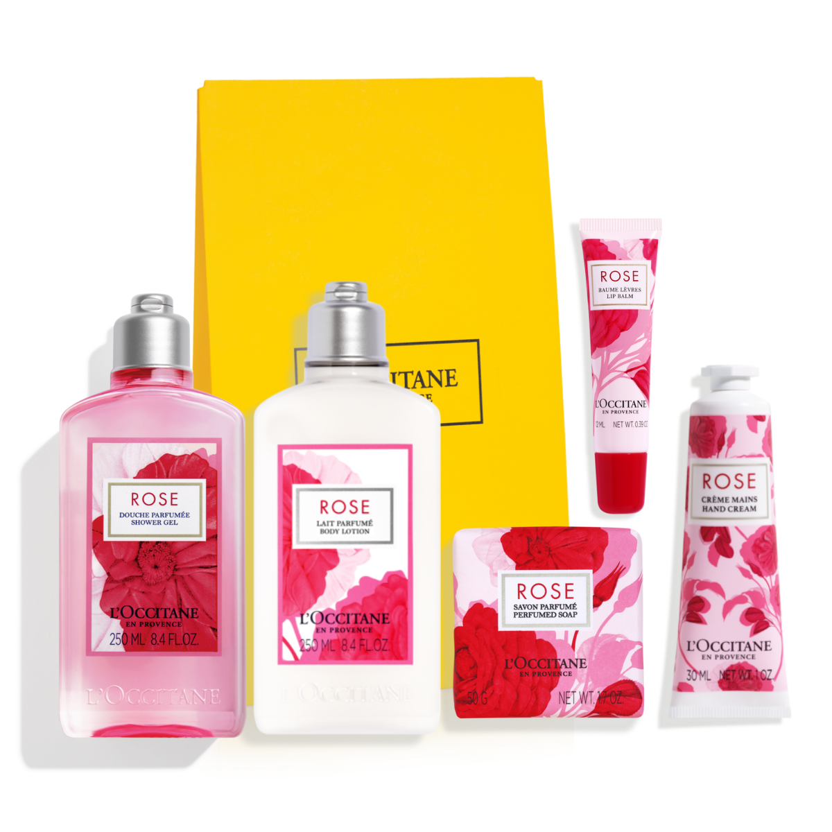 Poklon set za romantičnu negu sa Ružom