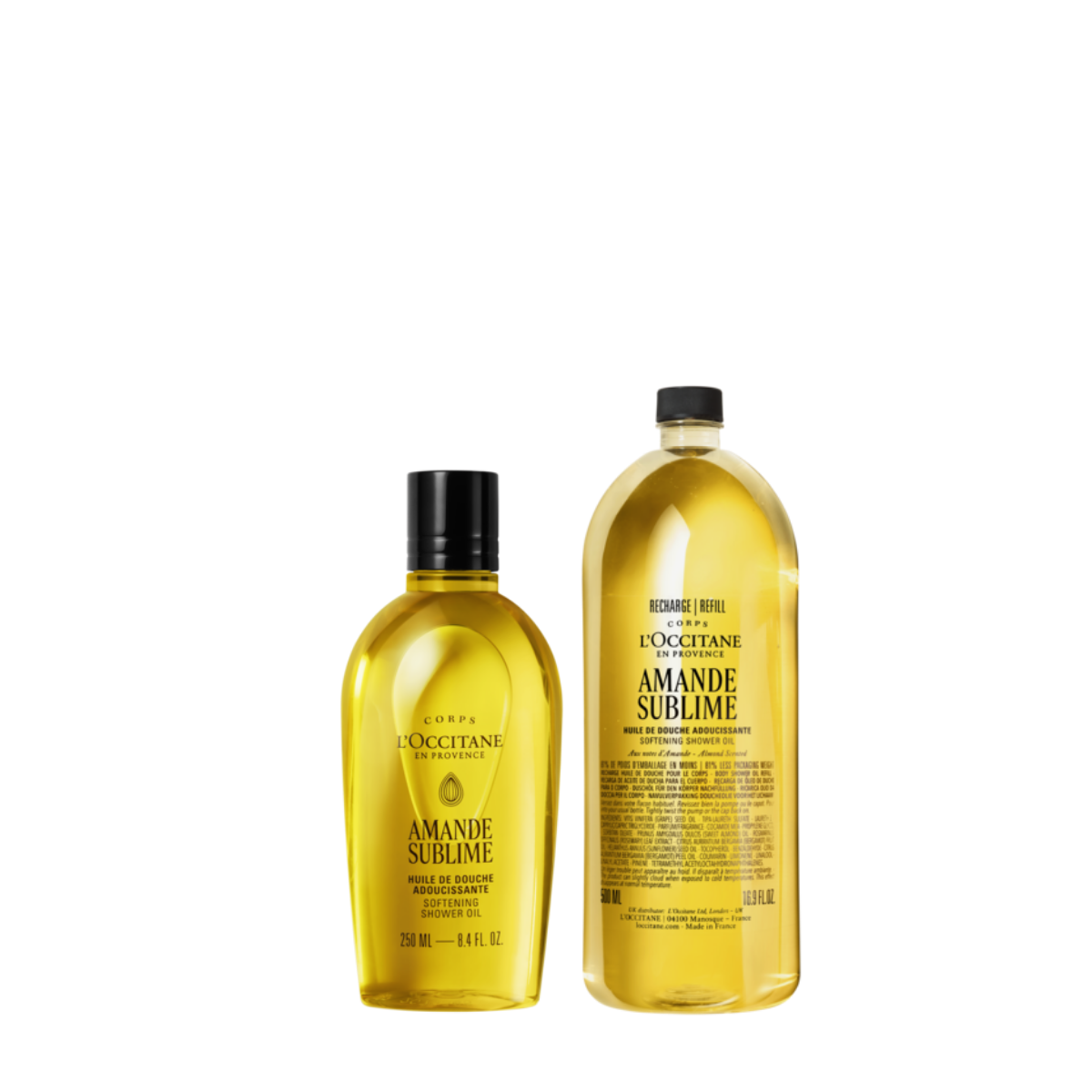 Amande Sublime poklon set – ulje za tuširanje & eco refill