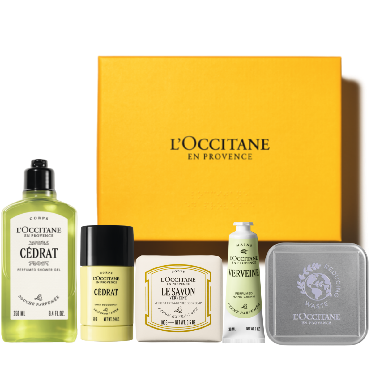 Cédrat & Verveine poklon set – osvežavajući ritual nege