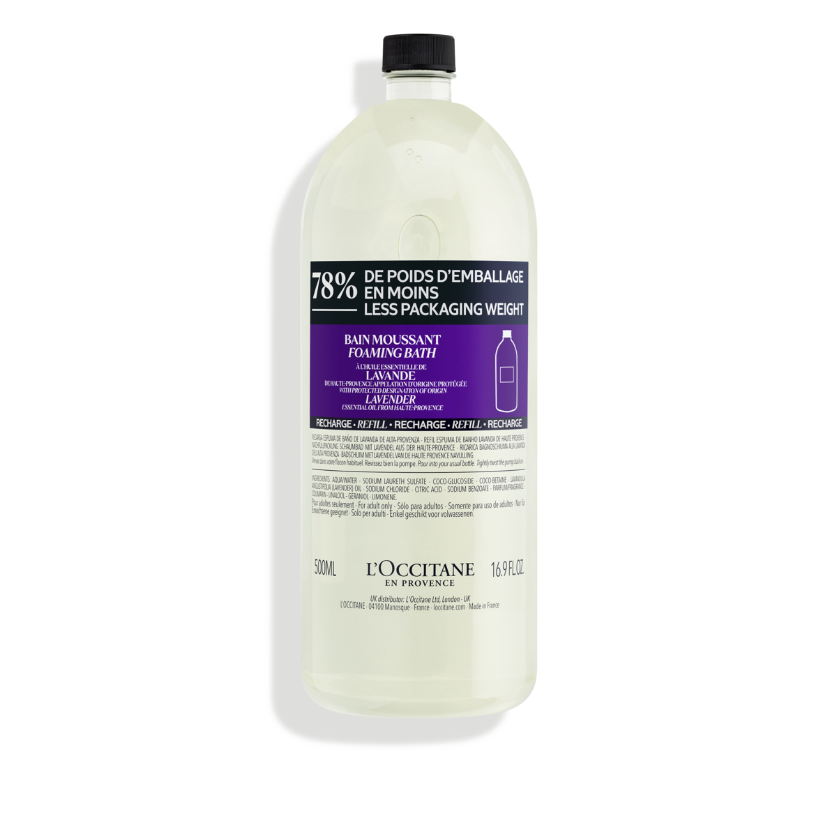 Lavender Foaming Bath Refill