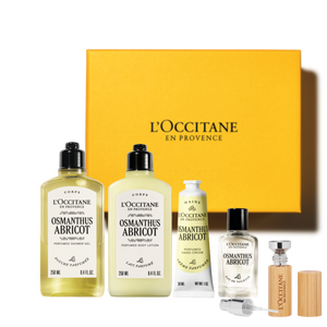 Osmanthus Abricot poklon set – mirisni ritual za telo
