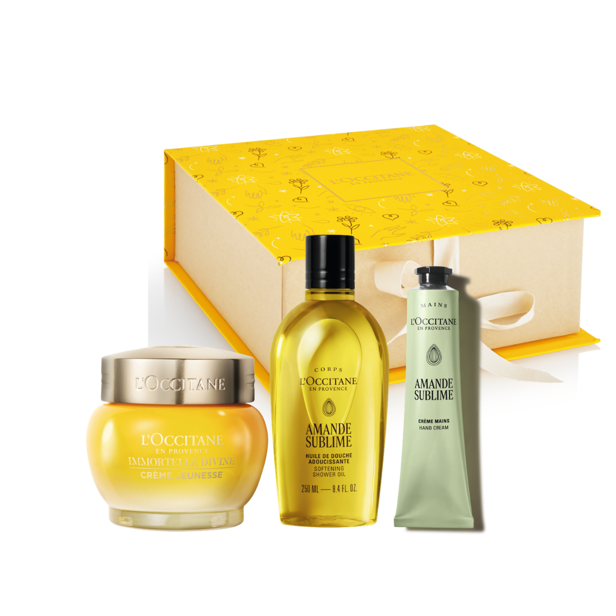 Poklon set Immortelle Divine i Amande za luksuznu negu lica i tela